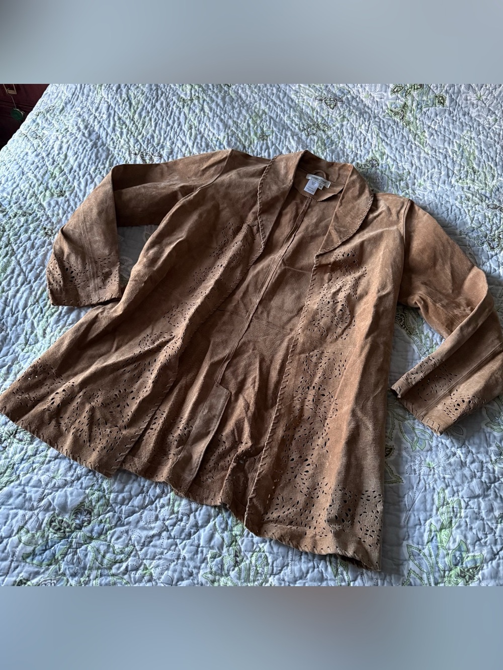 Coldwater Creek Genuine Leather Coat